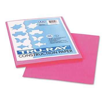 Pacon® Tru-ray Construction Paper, 76lb, 9 X 12, Shocking Pink, 50-pack freeshipping - TVN Wholesale